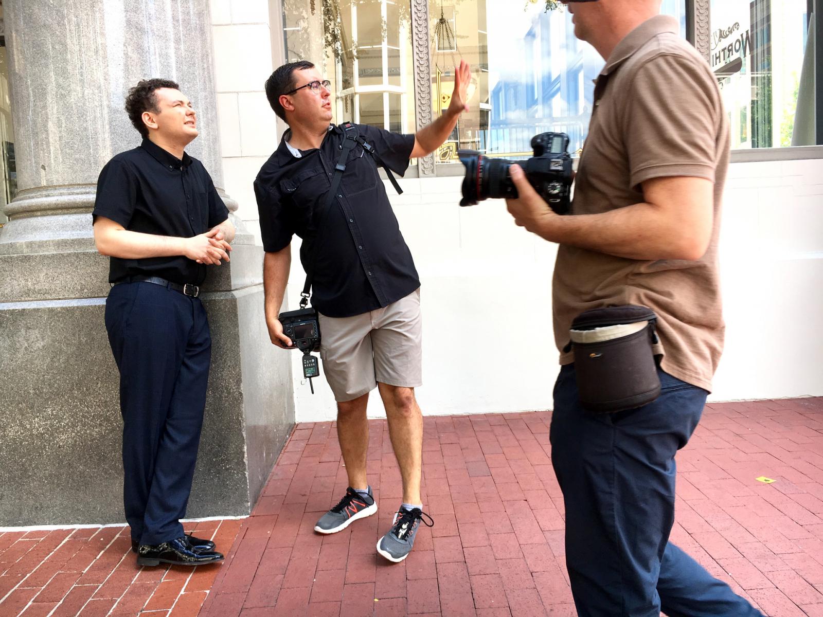 Photographer Jeremy Enlow behind the scenes with the Van Cliburn 2017 Finalists